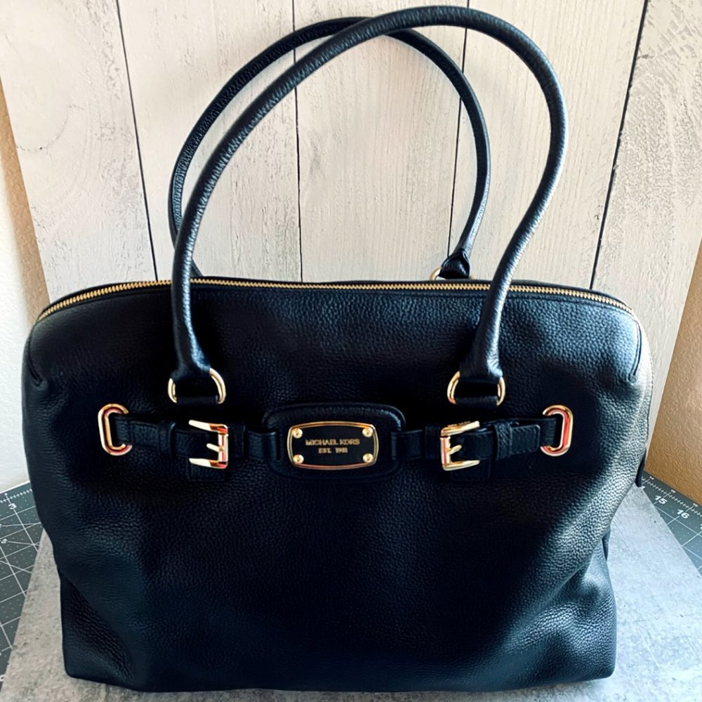 NWT Michael Kors Hamilton Weekend tote Black bag